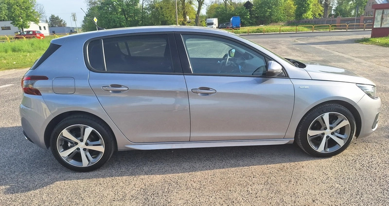 Peugeot 308 cena 47000 przebieg: 74560, rok produkcji 2018 z Września małe 121